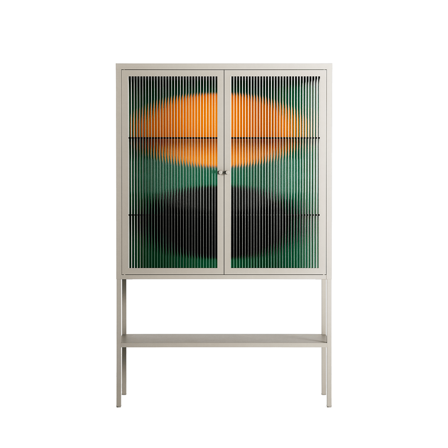 Soul Split - Loft Cabinet - Oluwasheyi Adebayo - Pebble - Reeded glass