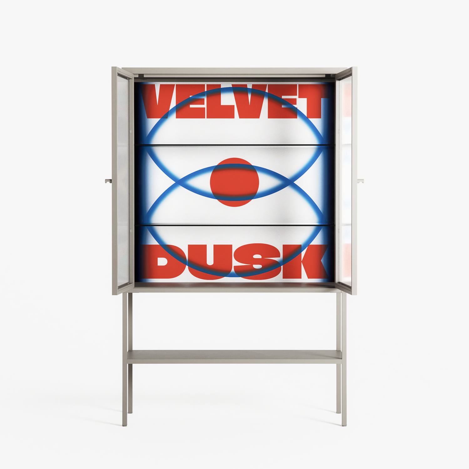 Velvet Dusk - Loft Cabinet - Oluwasheyi Adebayo - Pebble - Reeded glass