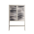 Wave Lens - Loft Cabinet - Oluwasheyi Adebayo - Pebble - Reeded glass