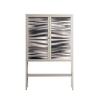 Wave Lens - Loft Cabinet - Oluwasheyi Adebayo - Pebble - Reeded glass
