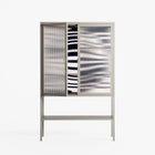 Wave Lens - Loft Cabinet - Oluwasheyi Adebayo - Pebble - Reeded glass