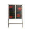 Floral Pipes - Loft Cabinet - Kristin Eriksson - Pebble - Reeded glass