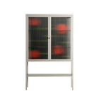 Floral Pipes - Loft Cabinet - Kristin Eriksson - Pebble - Reeded glass