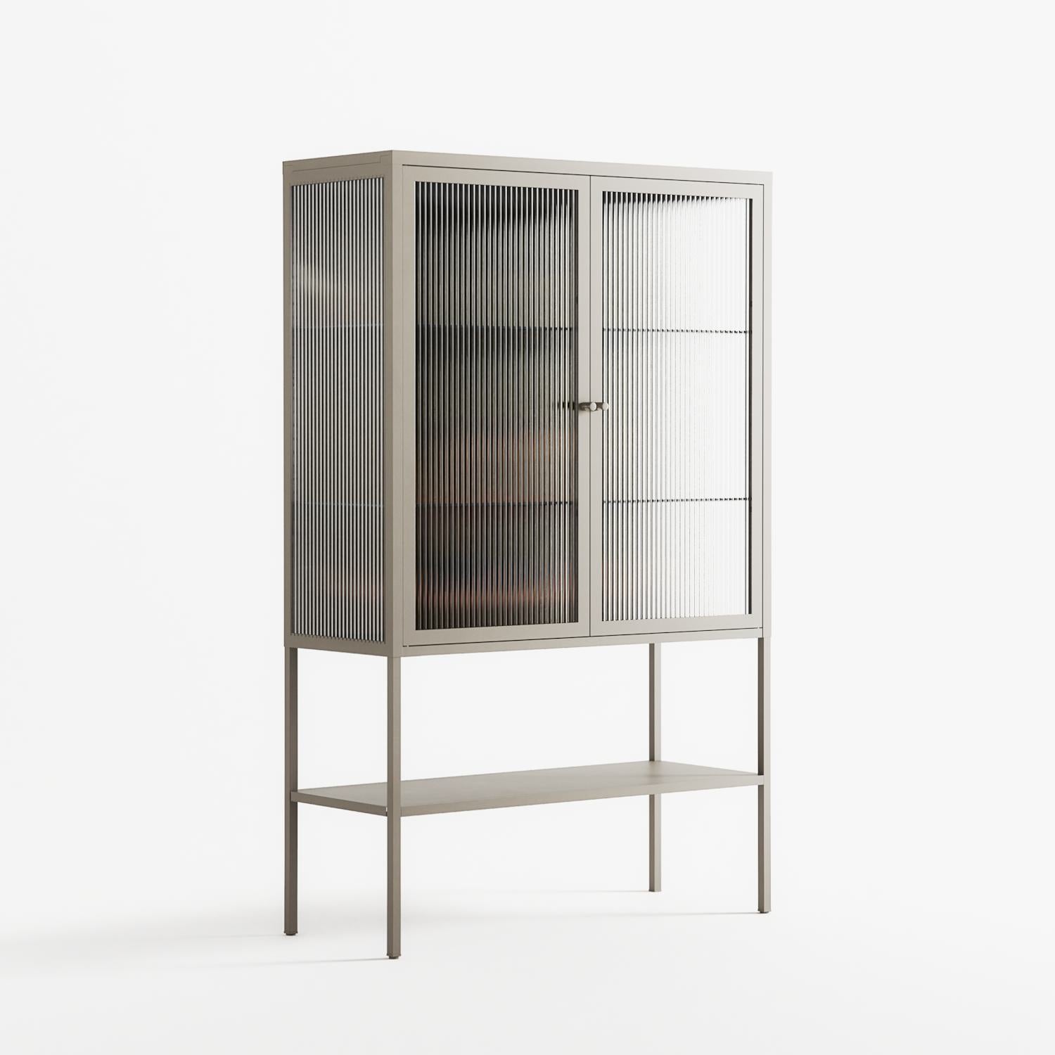 Friday Night Rituals - Loft Cabinet - Kristin Eriksson - Pebble - Reeded glass