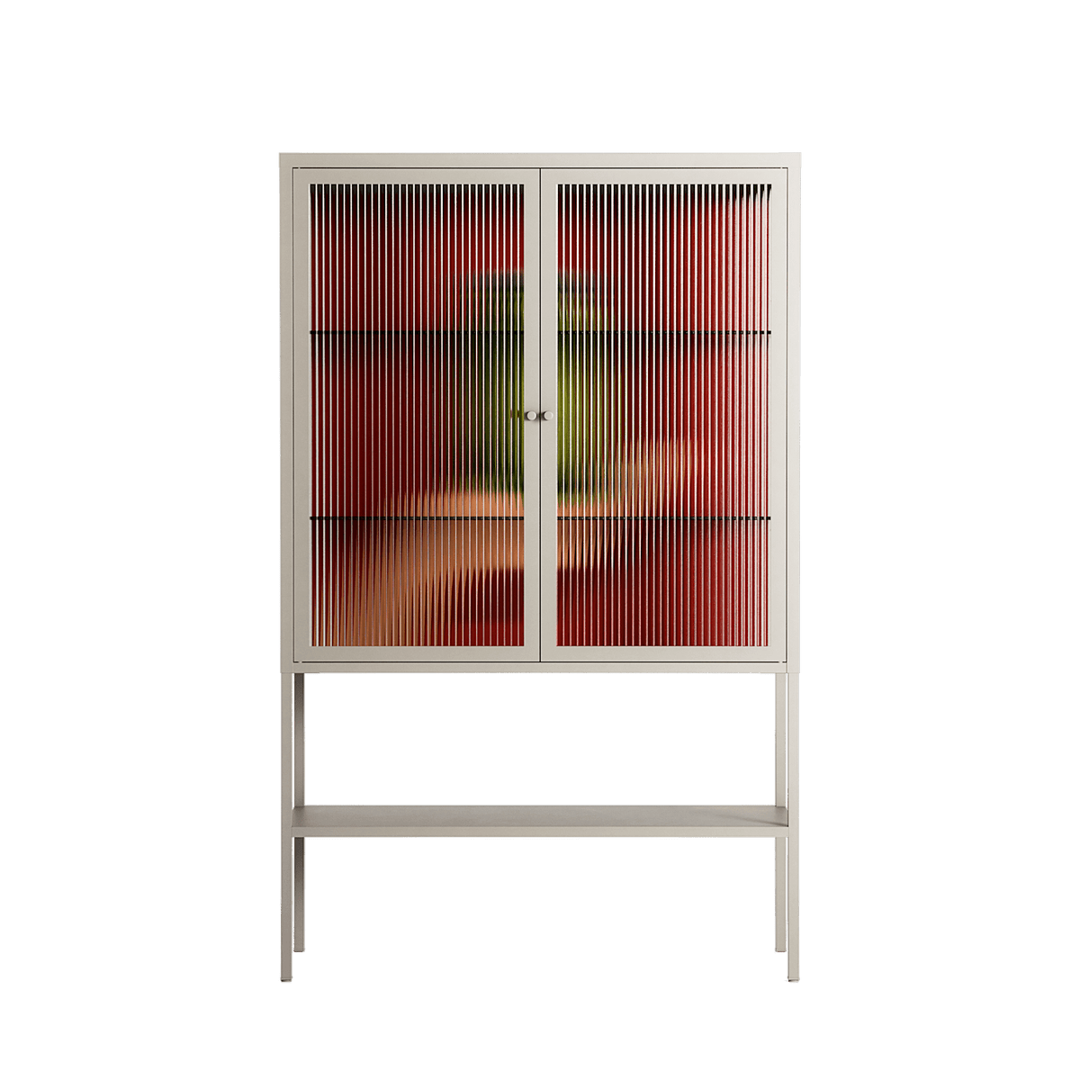 Pickles - Loft Cabinet - Kristin Eriksson - Pebble - Reeded glass