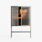 Cat in Chair A - Loft Cabinet - Kristin Eriksson - Pebble - Reeded glass