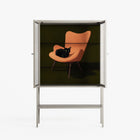 Cat in Chair A - Loft Cabinet - Kristin Eriksson - Pebble - Reeded glass