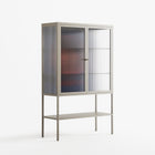 Cat in Chair C - Loft Cabinet - Kristin Eriksson - Pebble - Reeded glass