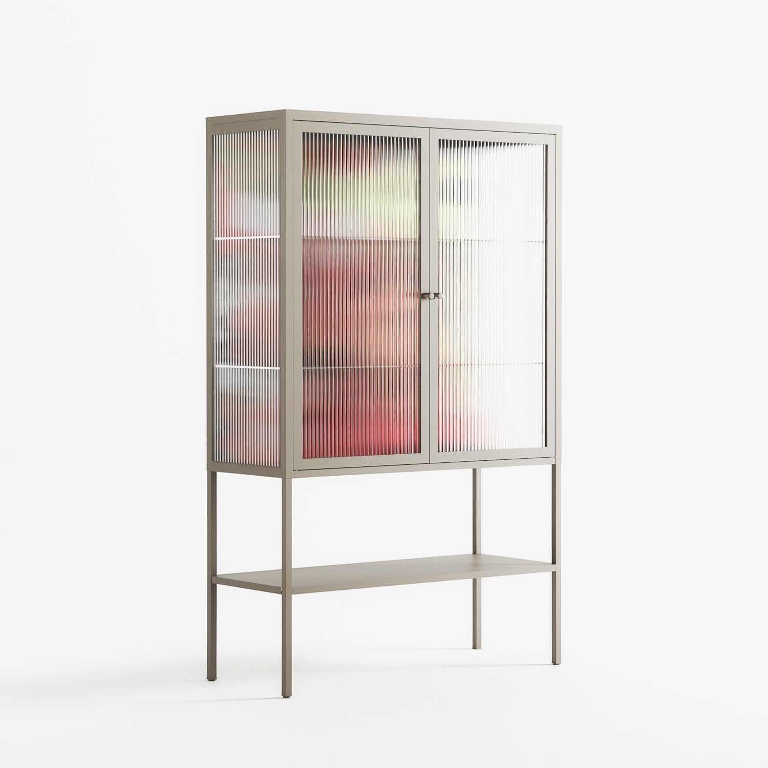 Rogue - Loft Cabinet - Caitlin Flood-Molyneux - Pebble - Reeded glass