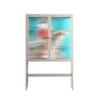 Rush - Loft Cabinet - Caitlin Flood-Molyneux - Pebble - Reeded glass