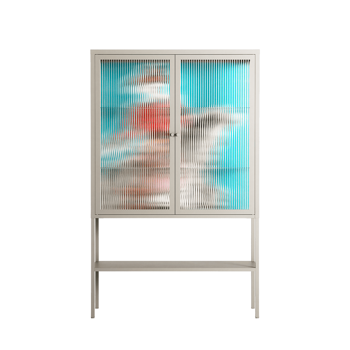 Rush - Loft Cabinet - Caitlin Flood-Molyneux - Pebble - Reeded glass