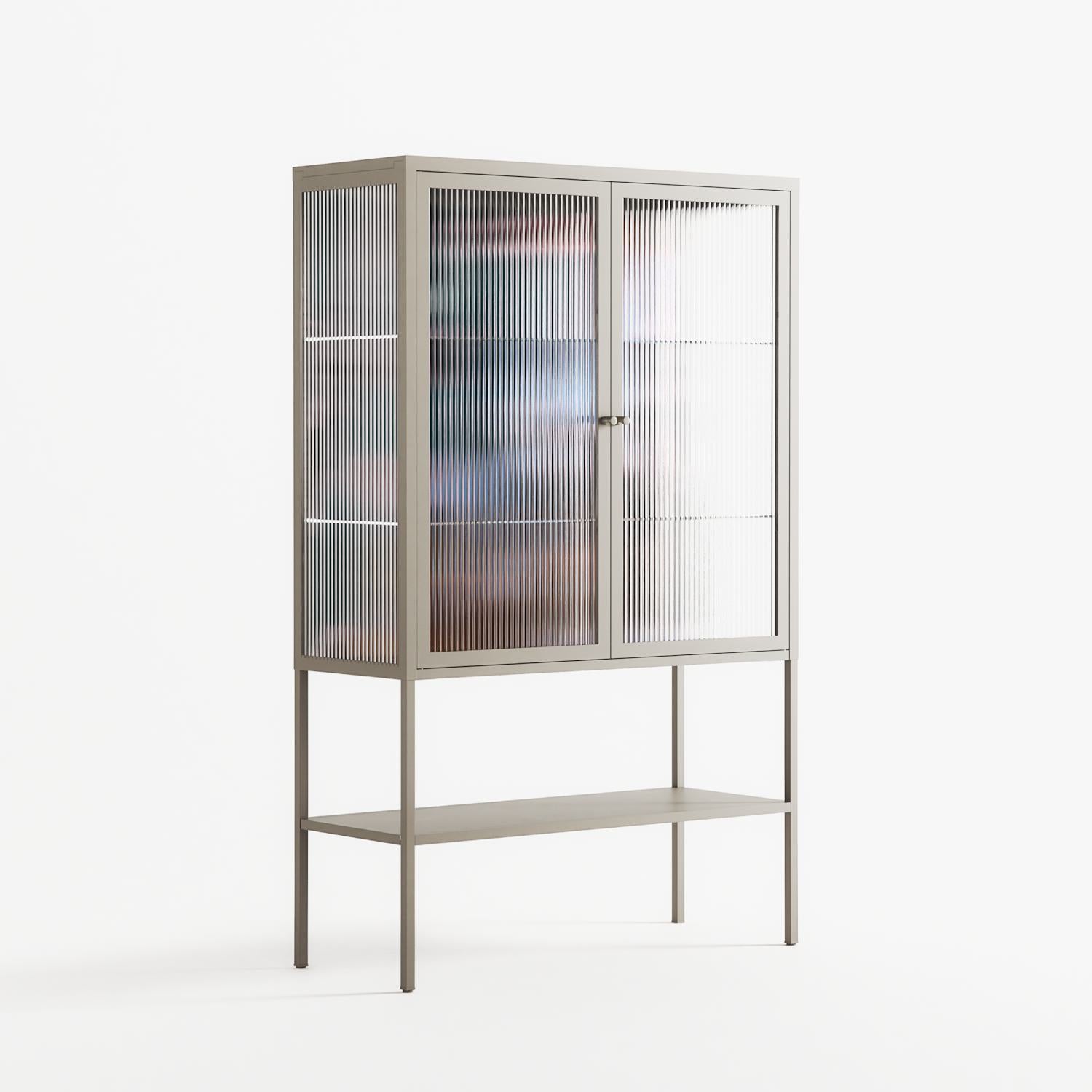 Hidden Sorrow - Loft Cabinet - Caitlin Flood-Molyneux - Pebble - Reeded glass