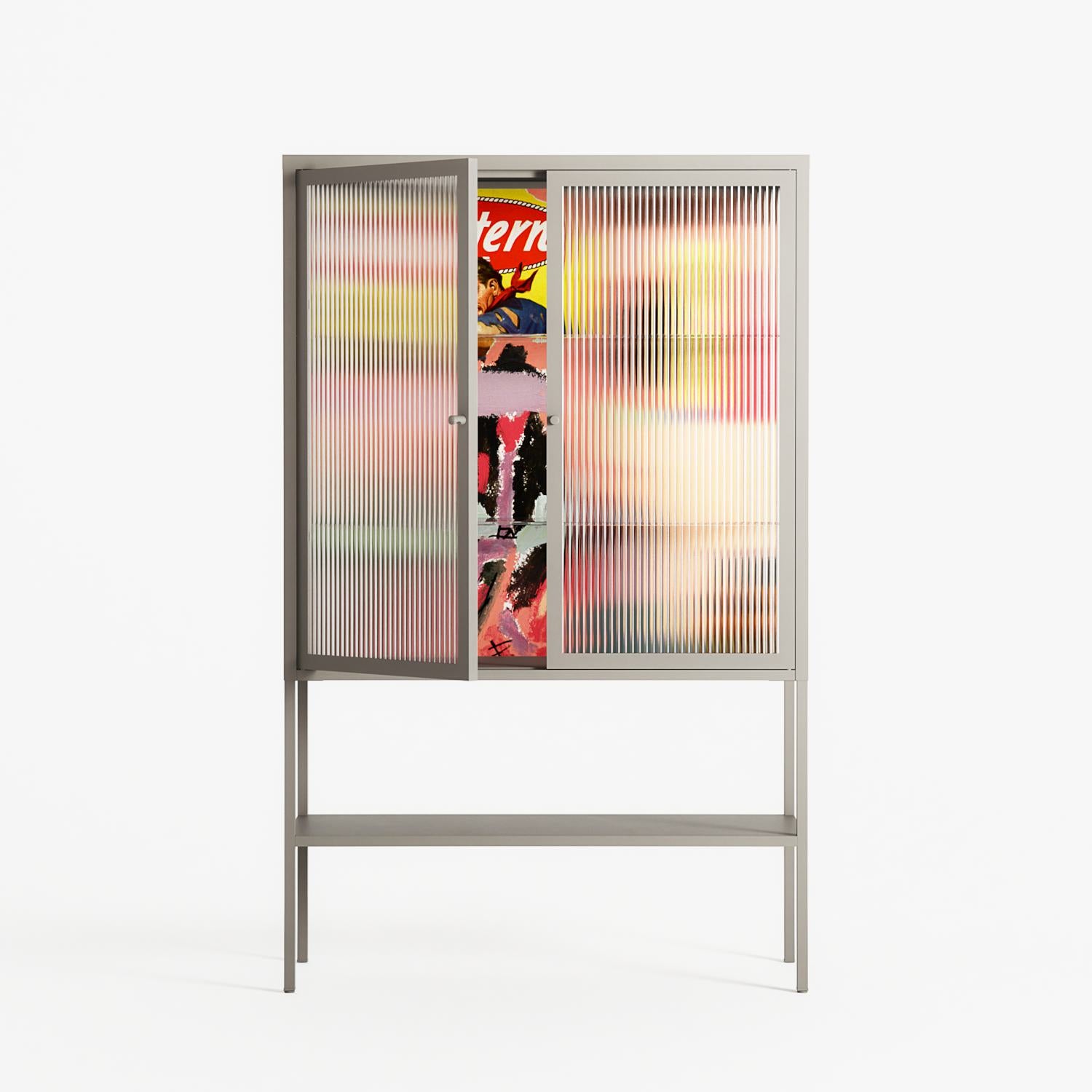 Alternate - Loft Cabinet - Caitlin Flood-Molyneux - Pebble - Reeded glass