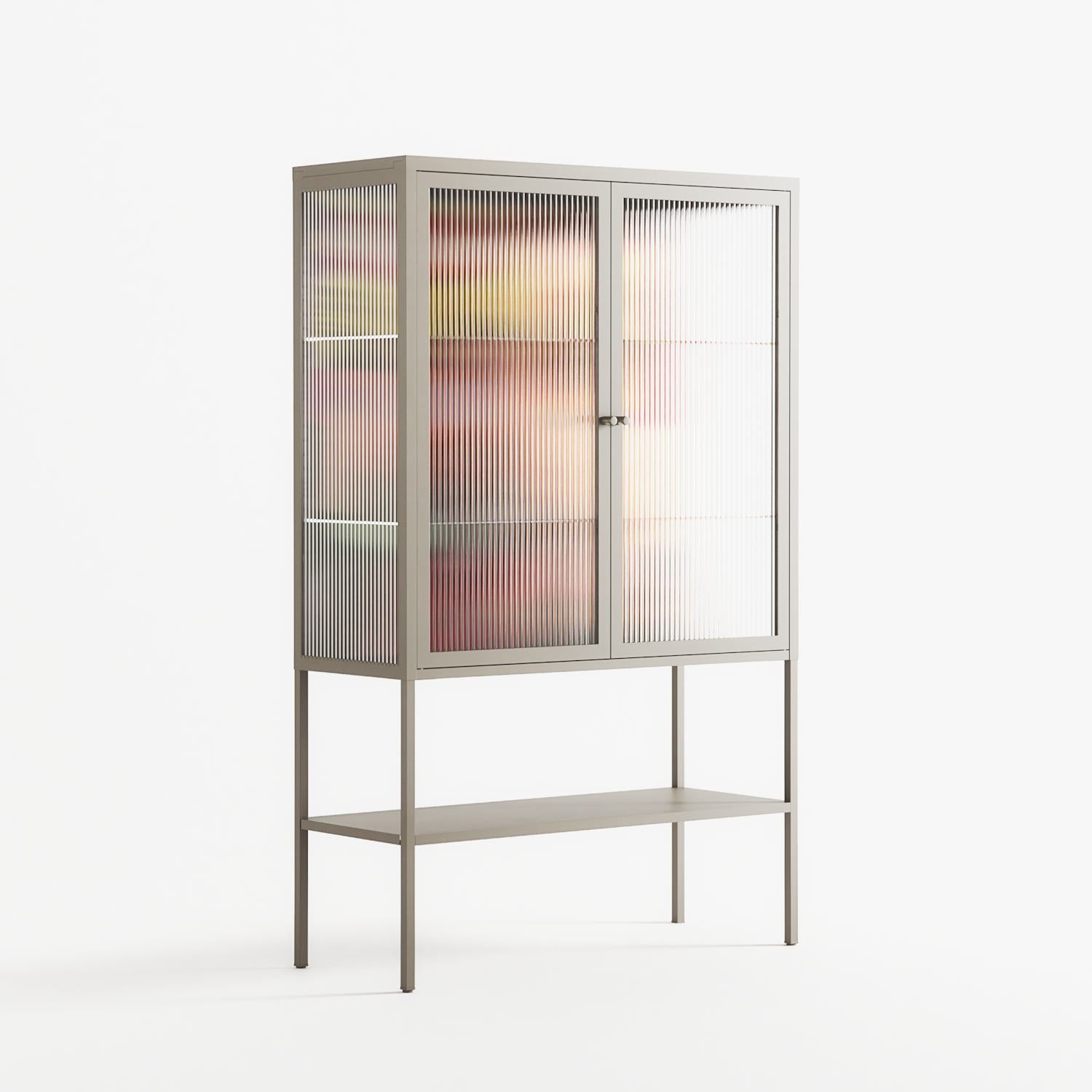 Alternate - Loft Cabinet - Caitlin Flood-Molyneux - Pebble - Reeded glass