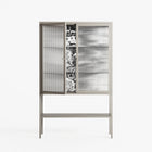 Flight Of Fancy - Loft Cabinet - Diana Catchpole - Pebble - Reeded glass