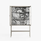 Flight Of Fancy - Loft Cabinet - Diana Catchpole - Pebble - Reeded glass
