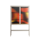 Swift - Loft Cabinet - Rikki Hewitt - Pebble - Reeded glass