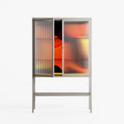 Swift - Loft Cabinet - Rikki Hewitt - Pebble - Reeded glass