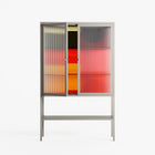 Turnstile - Loft Cabinet - Rikki Hewitt - Pebble - Reeded glass