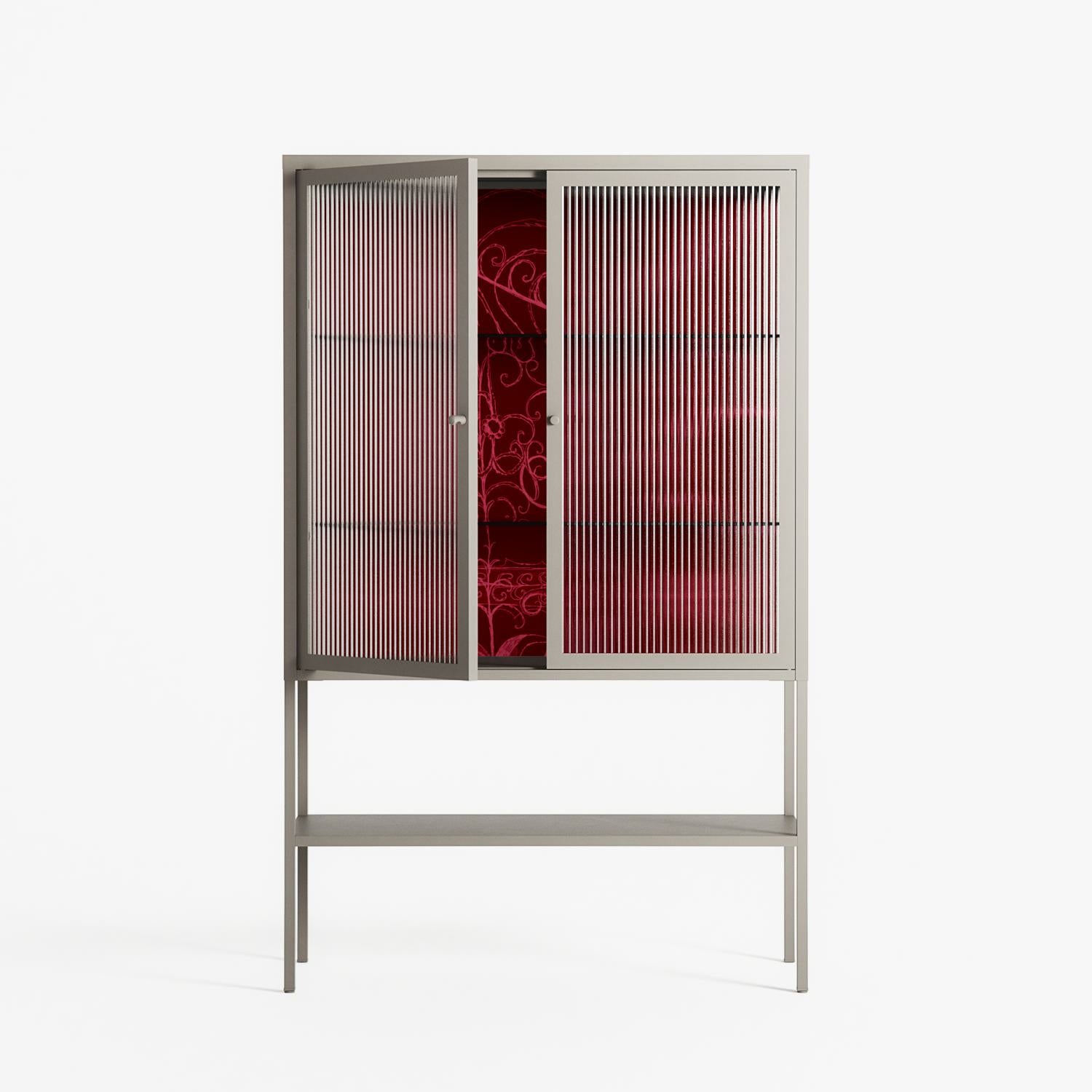 Ornaments - Loft Cabinet - Naia Escribano - Pebble - Reeded glass
