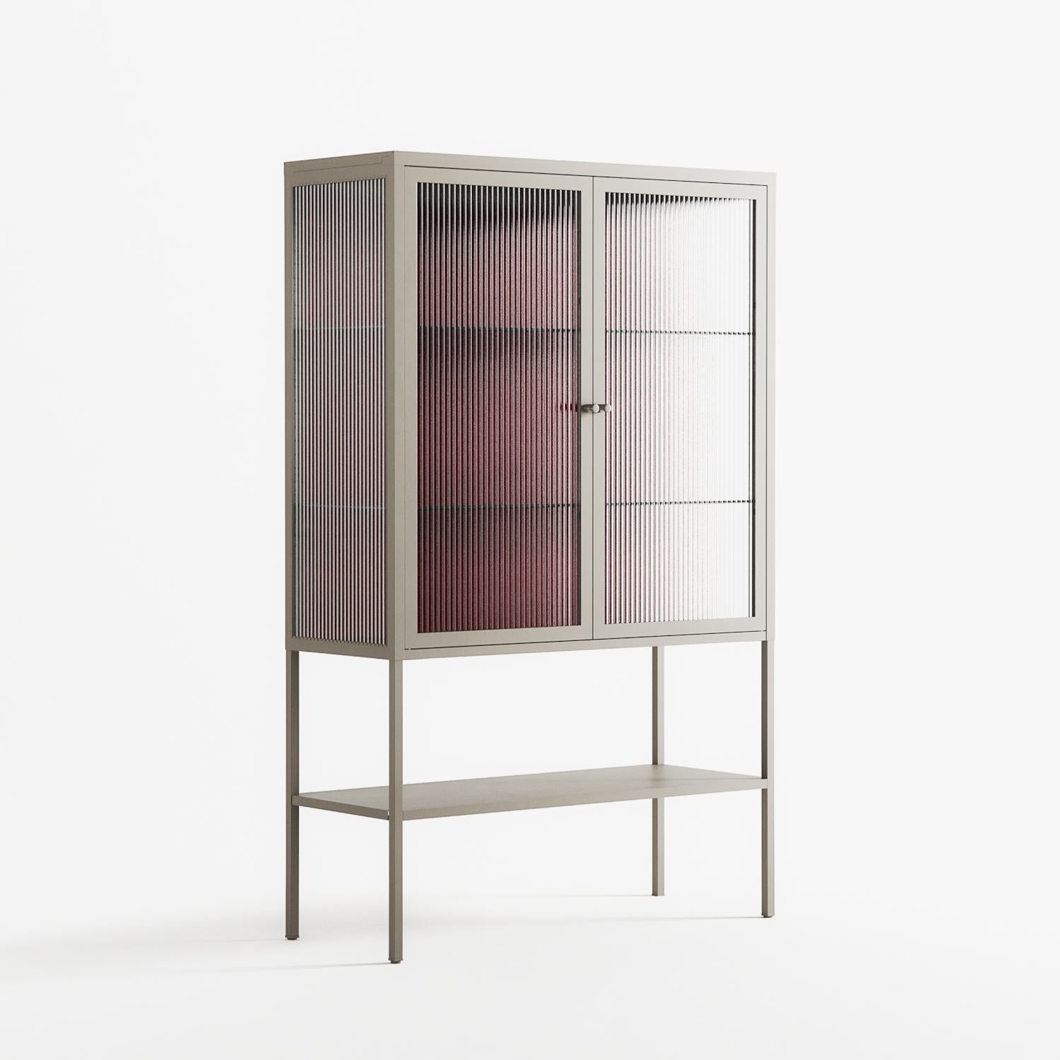 Ornaments - Loft Cabinet - Naia Escribano - Pebble - Reeded glass