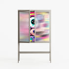 HappyFe - Loft Cabinet - Maddalena Fanfani - Pebble - Reeded glass