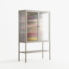 Orbiting Around Herself - Loft Cabinet - Mathilda Kienast - Pebble - Reeded glass