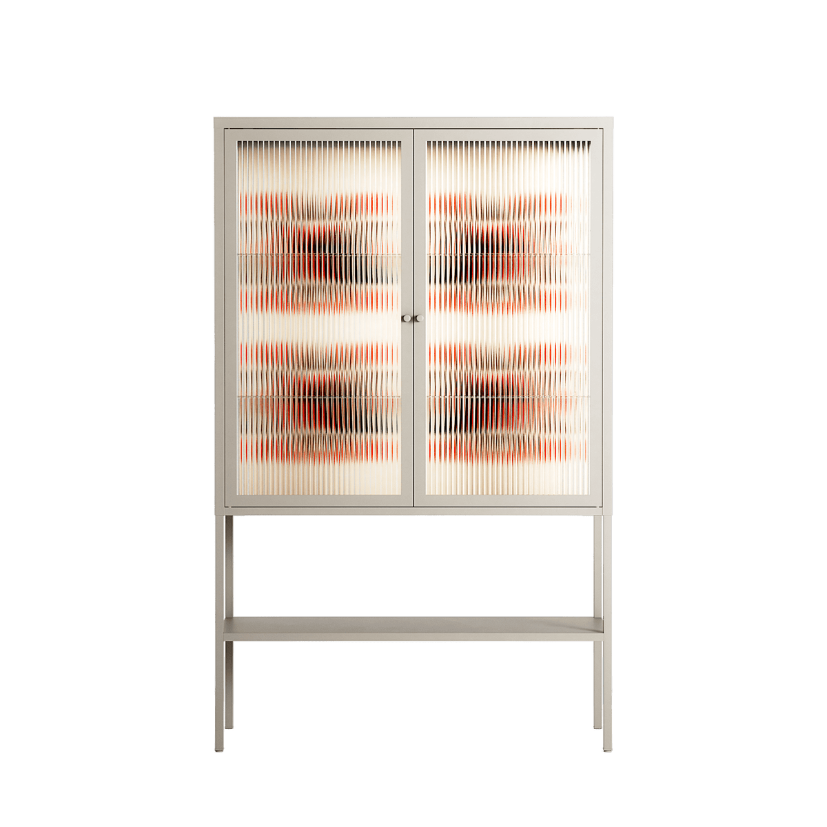 Crow Del Sol - Loft Cabinet - Ethan Fender - Pebble - Reeded glass