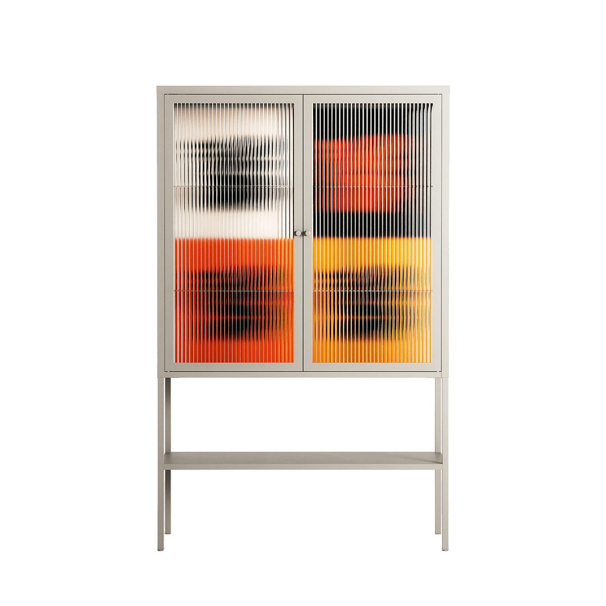 Draconicon - Loft Cabinet - Ethan Fender - Pebble - Reeded glass