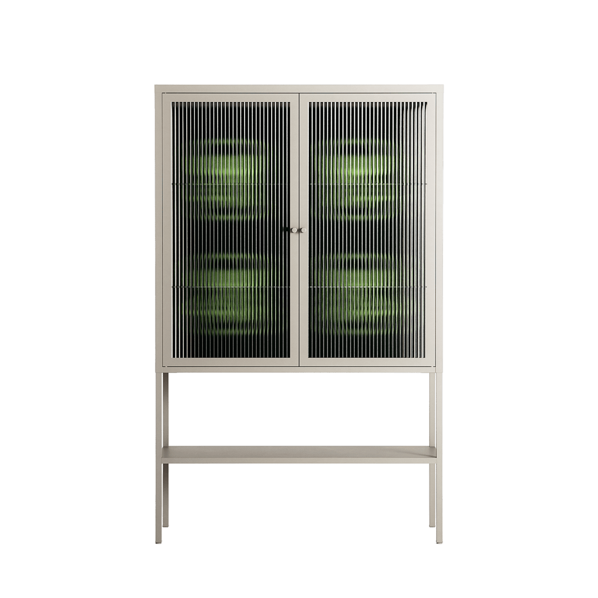 Evergreen Stag - Loft Cabinet - Ethan Fender - Pebble - Reeded glass