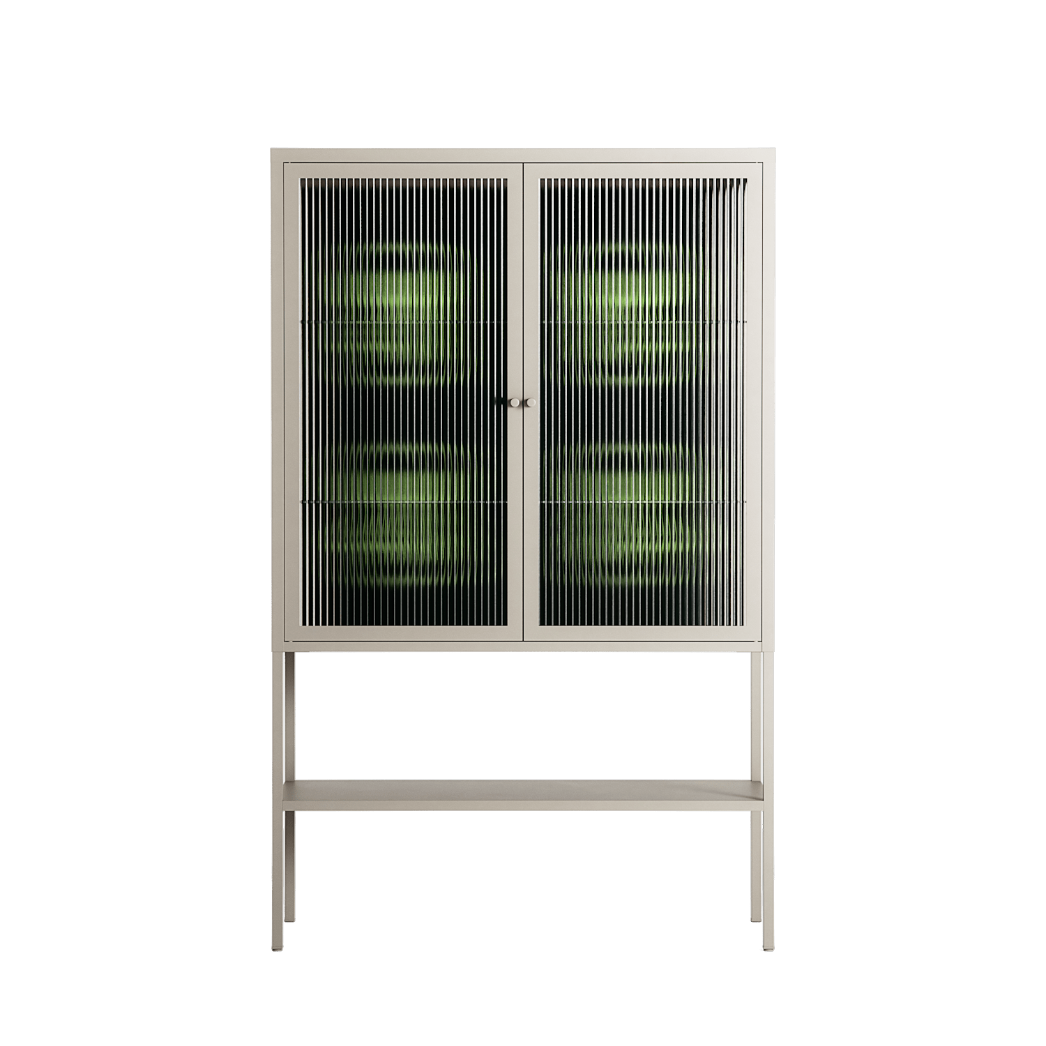 Evergreen Stag - Loft Cabinet - Ethan Fender - Pebble - Reeded glass