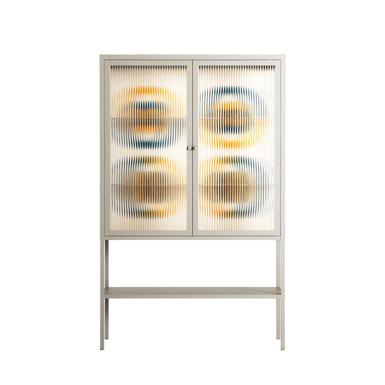 Gleam Dusk - Loft Cabinet - Ethan Fender - Pebble - Reeded glass