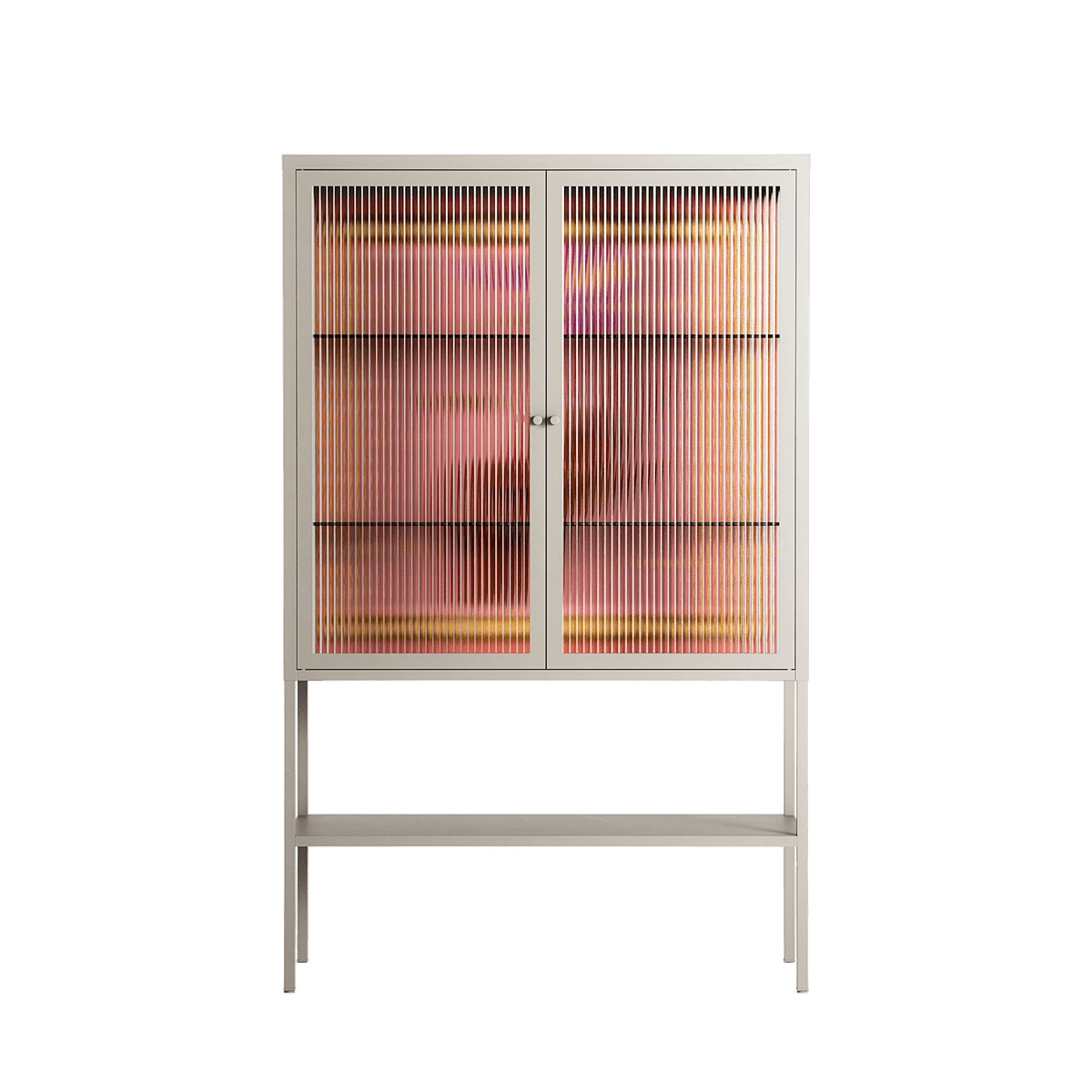 Connect With Nature - Loft Cabinet - Raissa Oltmanns - Pebble - Reeded glass