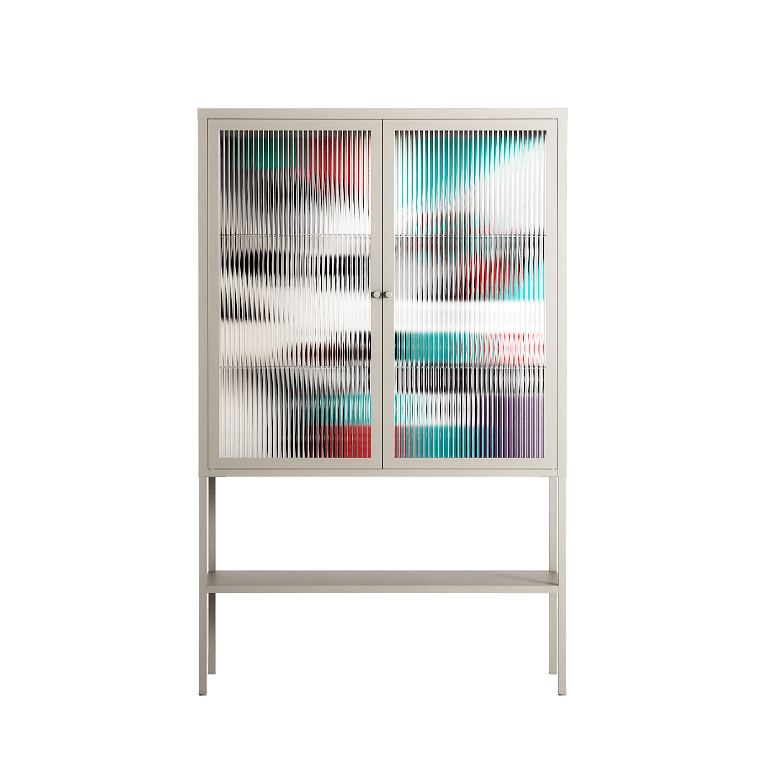 The Dessolution - Loft Cabinet - Mathilda Kienast - Pebble - Reeded glass