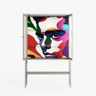 Fragments Of A Painted Souls - Loft Cabinet - Mathilda Kienast - Pebble - Reeded glass