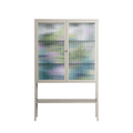 A Bridge Across Time 2 - Loft Cabinet - Nick Liefhebber - Pebble - Reeded glass