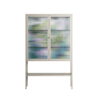 A Bridge Across Time 2 - Loft Cabinet - Nick Liefhebber - Pebble - Reeded glass