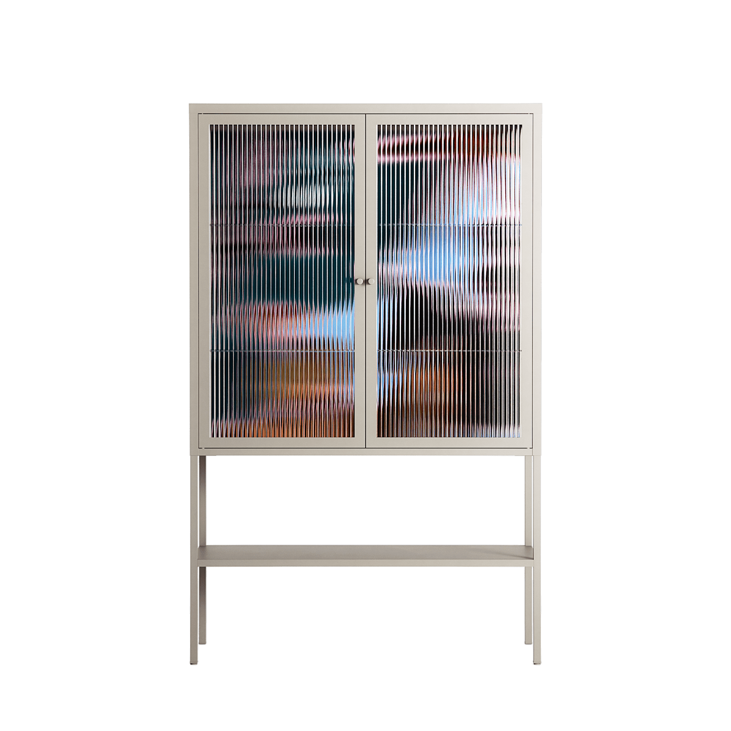 Hidden Sorrow - Loft Cabinet - Caitlin Flood-Molyneux - Pebble - Reeded glass