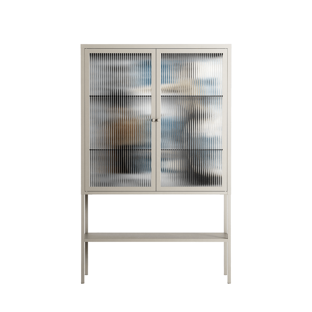 Balance - Loft Cabinet - Sophie Goudman-Peachey - Pebble - Reeded glass
