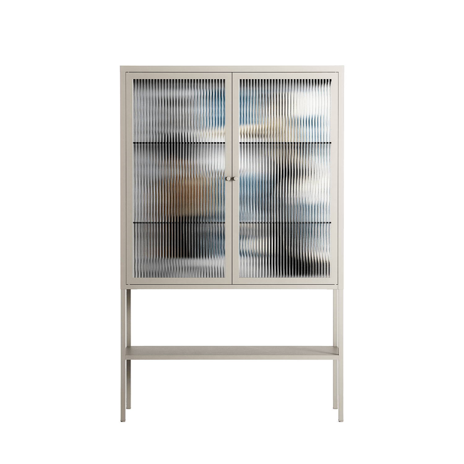 Balance - Loft Cabinet - Sophie Goudman-Peachey - Pebble - Reeded glass