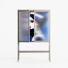 Beyond The Veil Of Consciousness - Loft Cabinet - Mathilda Kienast - Pebble - Reeded glass
