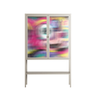 HappyFe - Loft Cabinet - Maddalena Fanfani - Pebble - Reeded glass