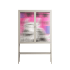 The Ringmaster - Loft Cabinet - Caitlin Flood-Molyneux - Pebble - Reeded glass