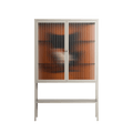 Cat in Chair B - Loft Cabinet - Kristin Eriksson - Pebble - Reeded glass