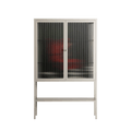 The Man Behind The Curtain - Loft Cabinet - Kristin Eriksson - Pebble - Reeded glass
