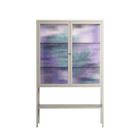 A Bridge Across Time 3 - Loft Cabinet - Nick Liefhebber - Pebble - Reeded glass