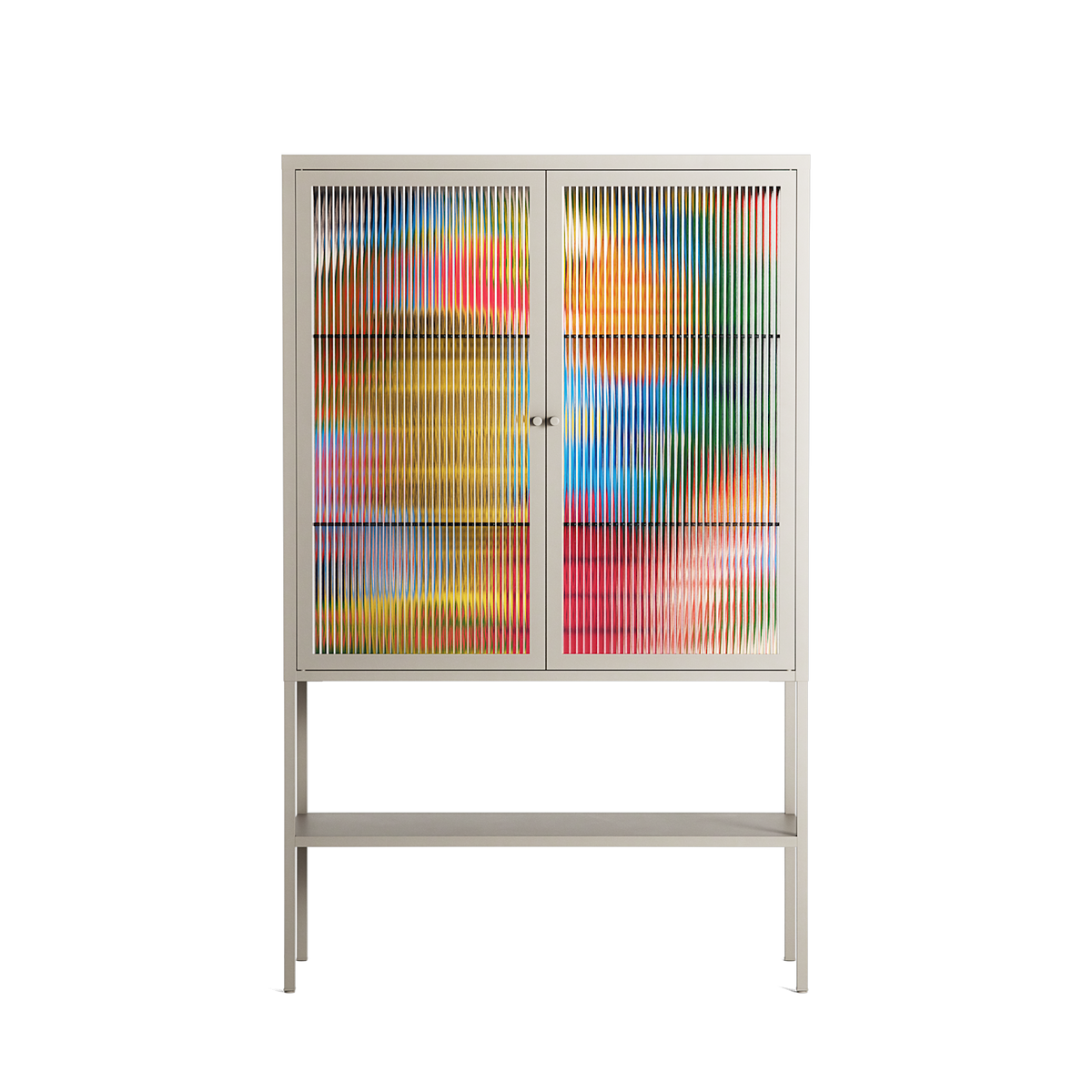 The Towering Hall Full Of Light - Loft Cabinet - Nick Liefhebber - Pebble - Reeded glass