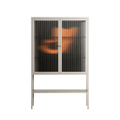 Cat in Chair A - Loft Cabinet - Kristin Eriksson - Pebble - Reeded glass