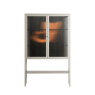 Cat in Chair A - Loft Cabinet - Kristin Eriksson - Pebble - Reeded glass