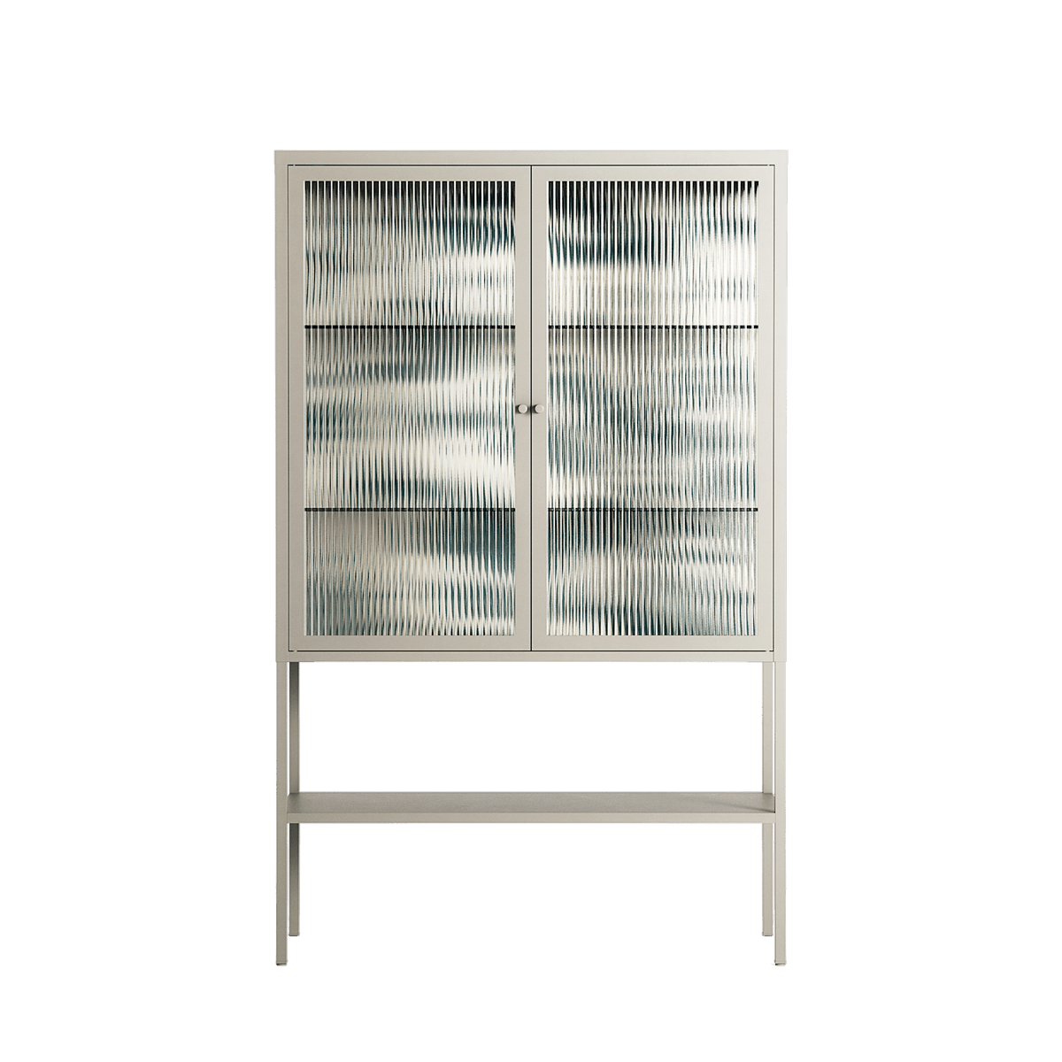Ode to Summer 3 - Loft Cabinet - Diana Catchpole - Pebble - Reeded glass